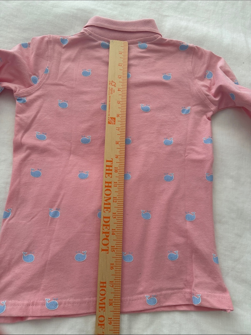 Equine Couture Girls' Pink Long-Sleeve Polo with Blue Whales. Sz S NWT - Picture 12 of 12